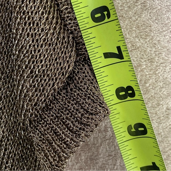 Tuckernuck Bronze Metallic Knit Indie Midi Dress-Brown-Women’s M-Party-Cocktail - Picture 12 of 16